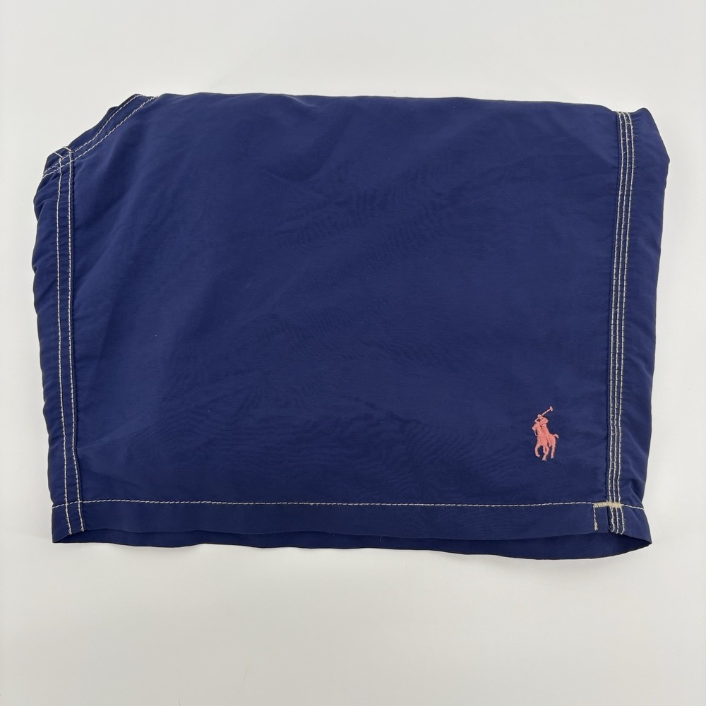 Polo Ralph Lauren Board Shorts Swim Trunks Mens Size L Navy‎ Cargo Pocket Y2K